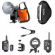 Godox WITSTRO ad-360 Flash PB960 Akku Power Kit + ft-16 Trigger + Zellen ii-nikon iTTL + Bowen Mount S-Typ-Halterung + 60 * 60 cm Softbox + db-02 Y Kabel + Q-Type Clip-09